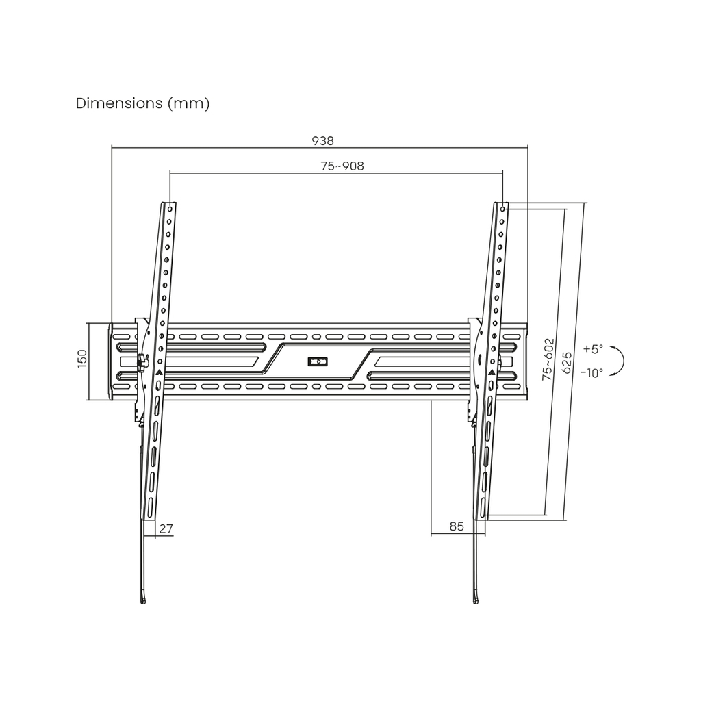 Кронштейн Brateck KL38-69T - зображення 10