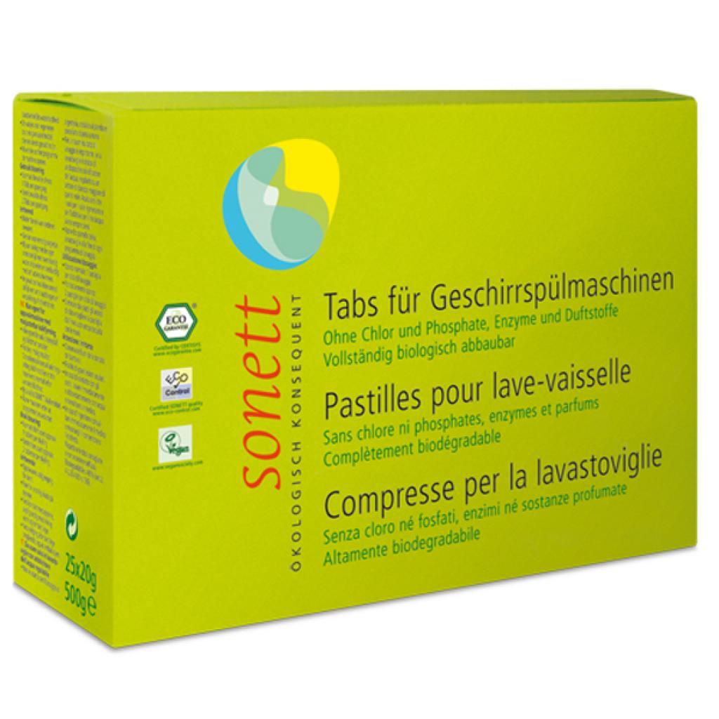 Таблетки для посудомийних машин Sonett Органічні 25 шт. (4007547402805) - зображення 1