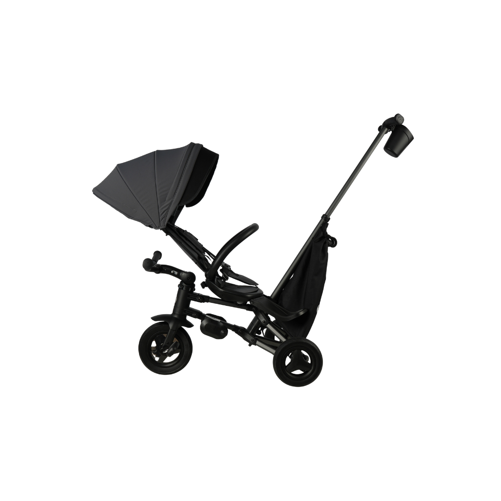 Дитячий велосипед QPlay Nova+ Rubber складаний триколісний Ultimate Black (S700-17Nova+RubberUB) - зображення 3