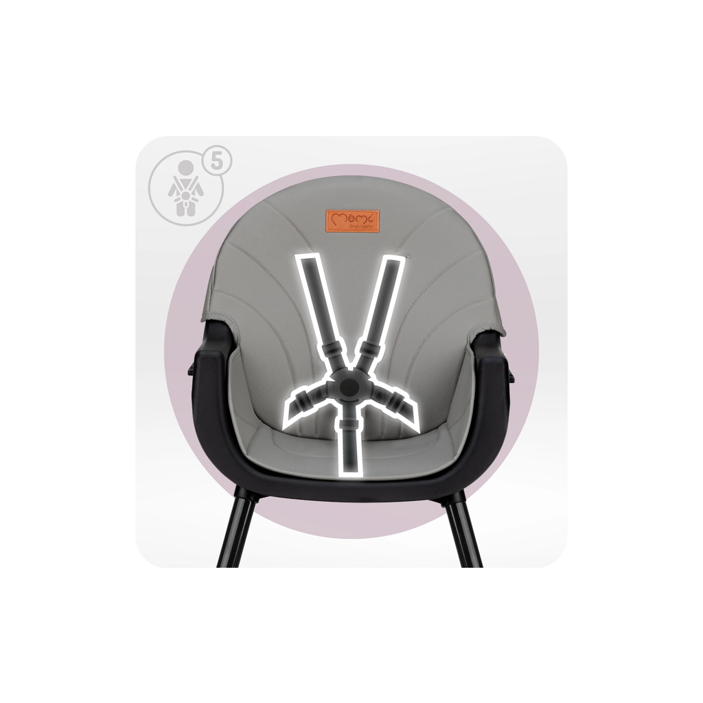 Стілець для годування MoMi Reki 2в1 Black (KRKA00033) - зображення 5