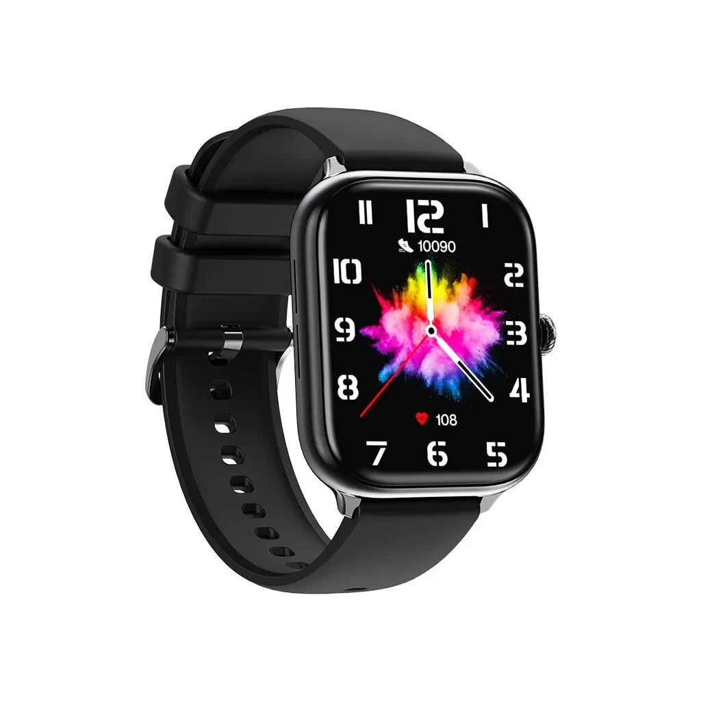 Смарт-годинник iMiki ST1 Black Silicone Strap - зображення 3