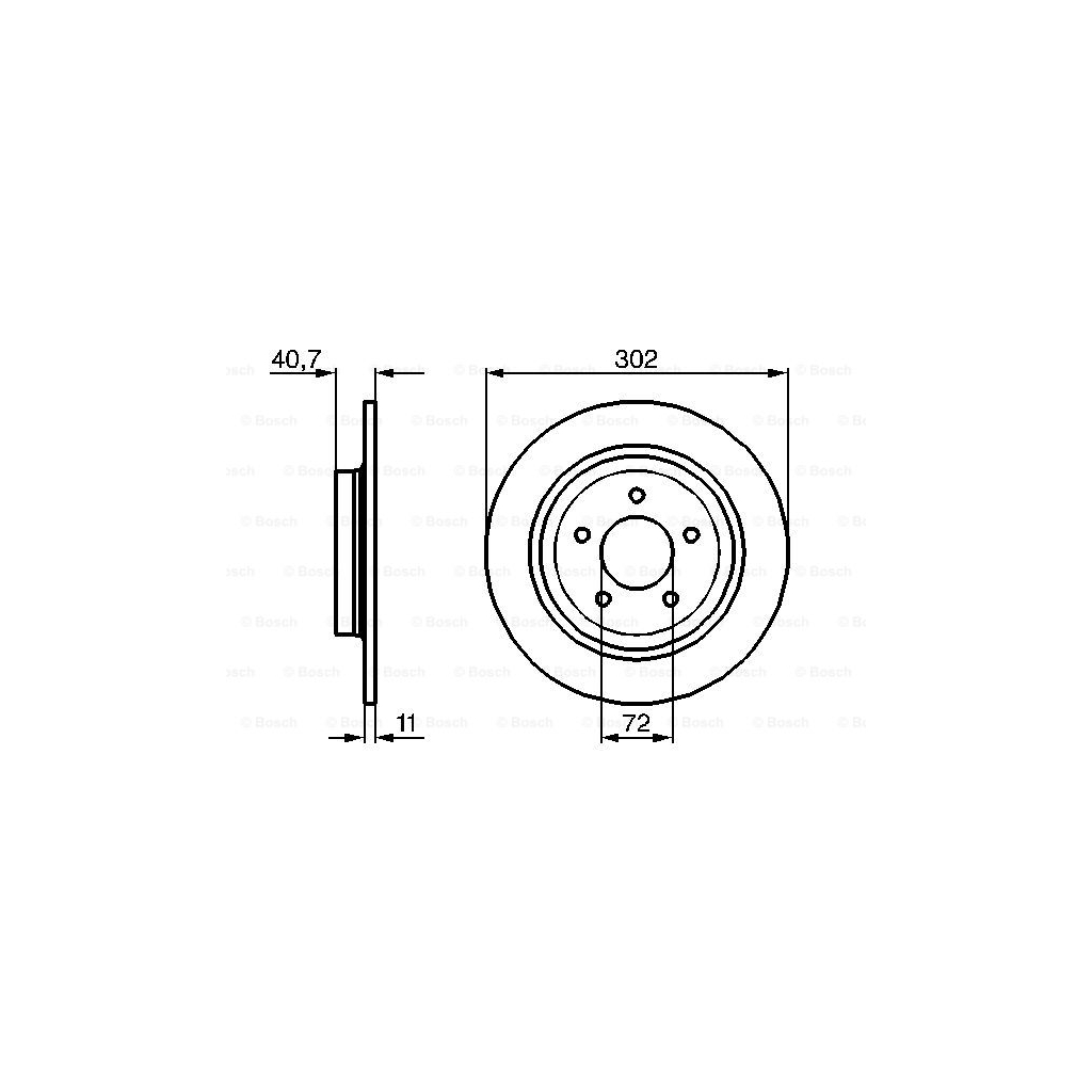 Гальмівний диск Bosch 0 986 479 233 - зображення 5