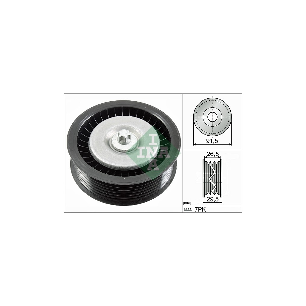 Ролик натягувача ременя INA 532 0808 10 - зображення 1