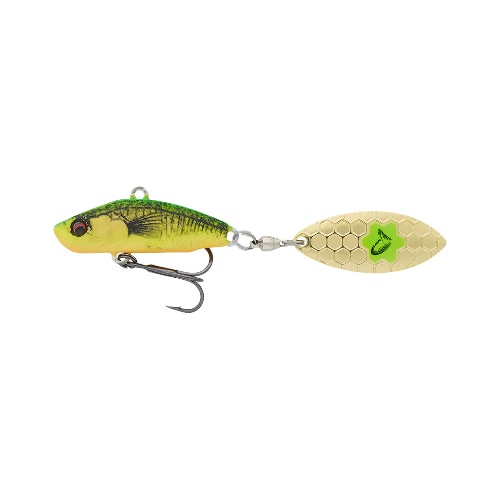 Блешня Savage Gear 3D Sticklebait Tailspin 80mm 18.0g Firetiger (1854.44.01) - зображення 1