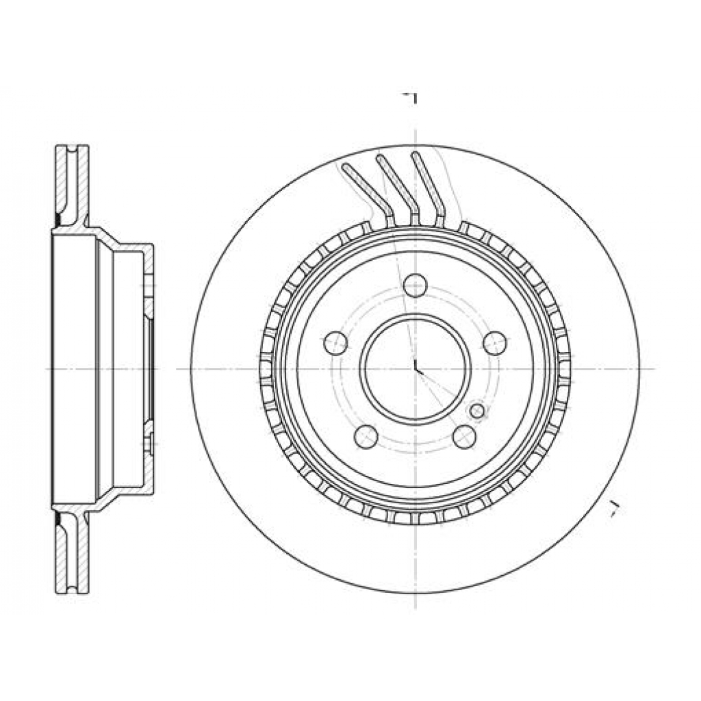 Гальмівний диск REMSA 6760.10 - зображення 1
