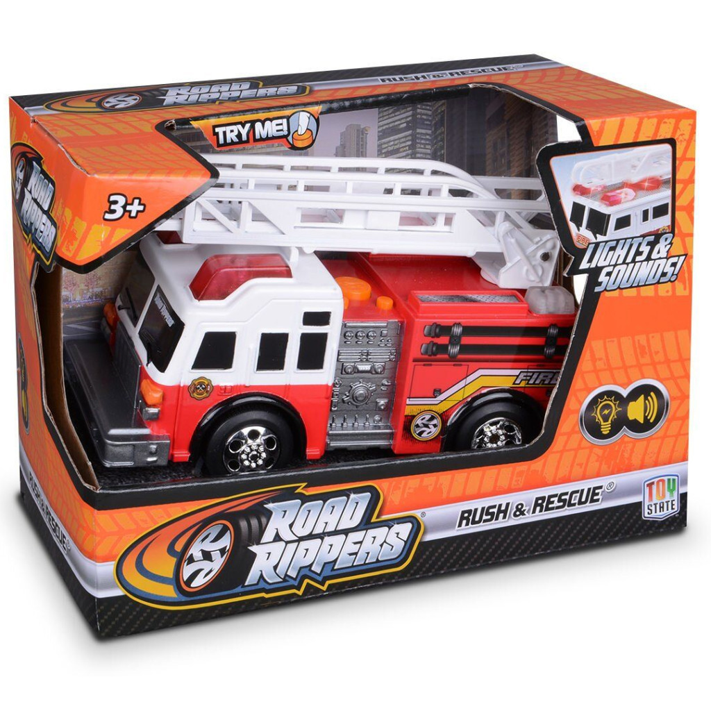Спецтехніка Toy State Road Rippers Пожежна машина з дробиною зі св. і зв., 13см (34518) - зображення 2