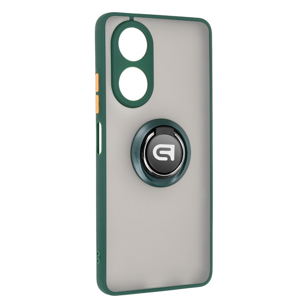Чохол до мобільного телефона Armorstandart Frosted Matte Ring OPPO A58 4G Dark Green (ARM72704) - зображення 1