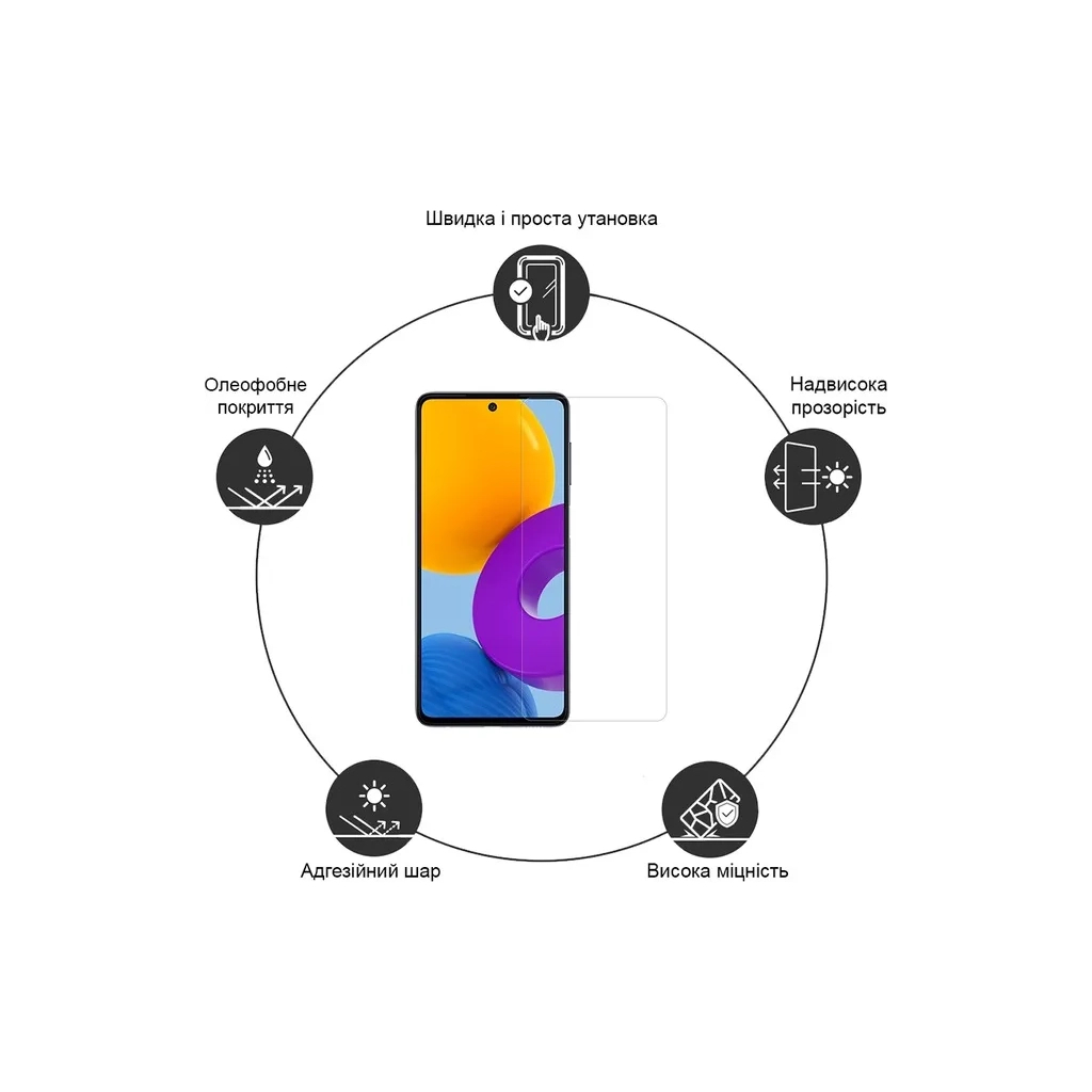 Скло захисне Drobak Xiaomi Redmi Note 14 (595901) (595901) - зображення 4