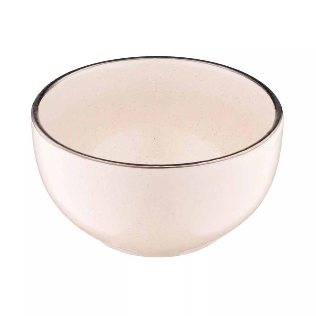 Салатник Ardesto Emilia 610мл, 14см, кераміка, бежевий (AR0714EBG) - зображення 3