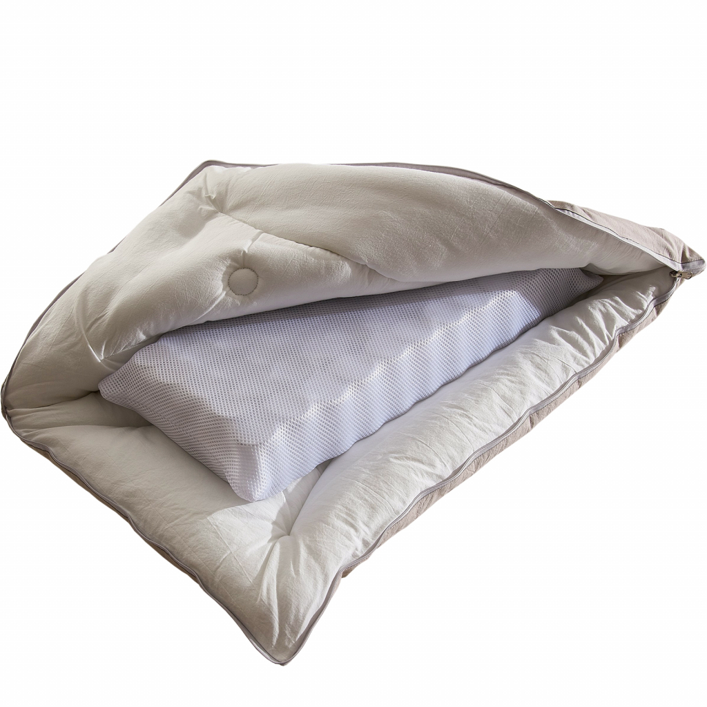 Подушка Home Line двостороння з пружинним блоком, бежевий 50х70, силікон (153395) - изображение 2