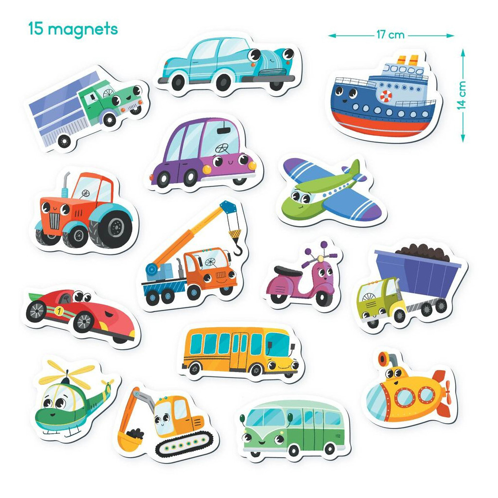 Пазл DoDo Набір магнітів Транспорт (200260) - зображення 4