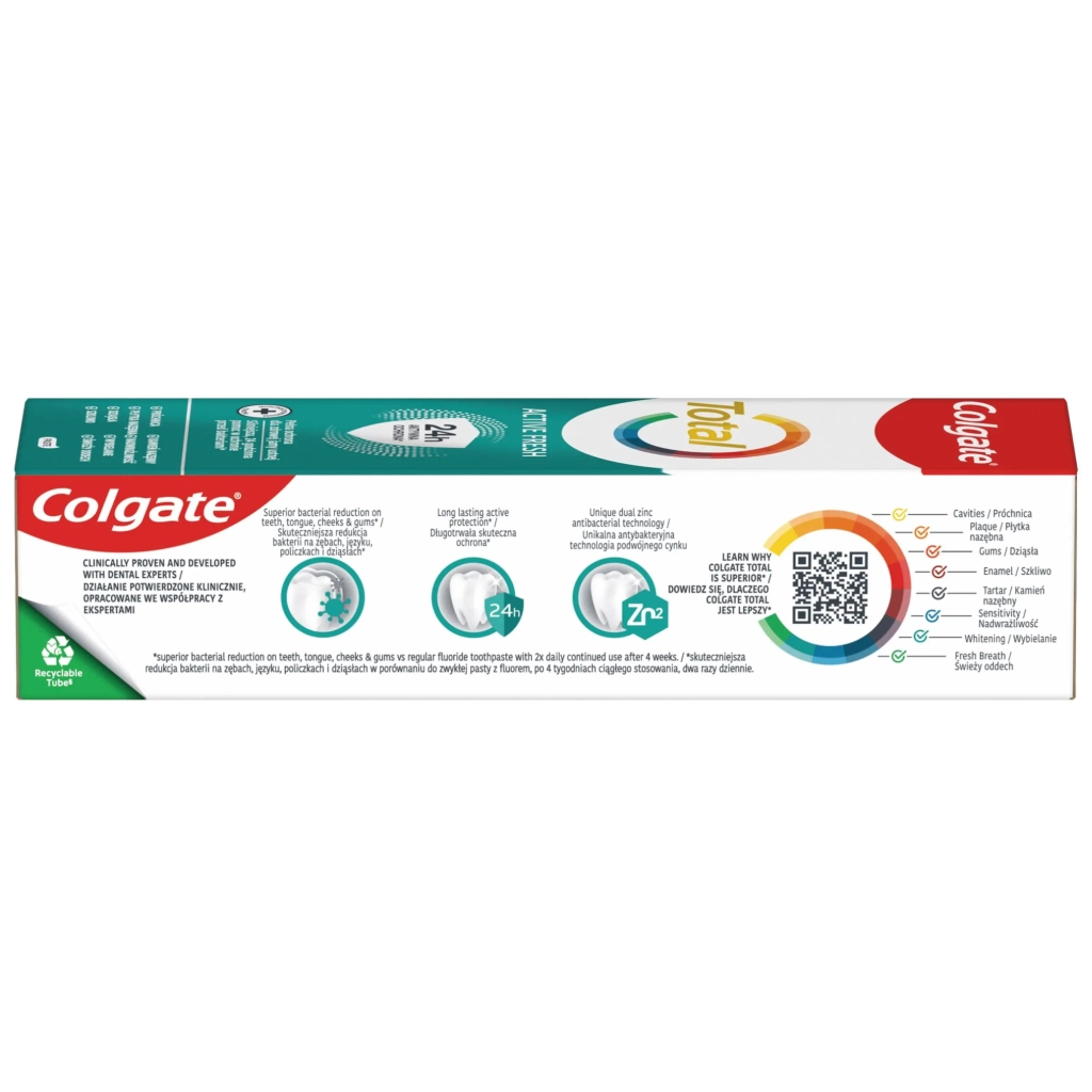 Зубна паста Colgate Total Active Fresh 125 мл (8714789710624) - зображення 6