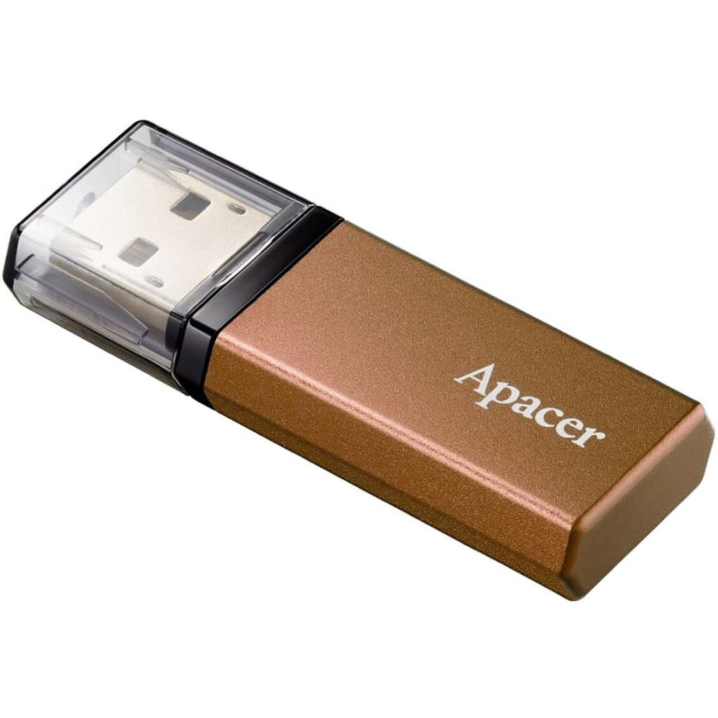 USB флеш накопичувач Apacer 64GB AH25C Classical Bronze USB 3.2 (AP64GAH25CJ-1) - зображення 2
