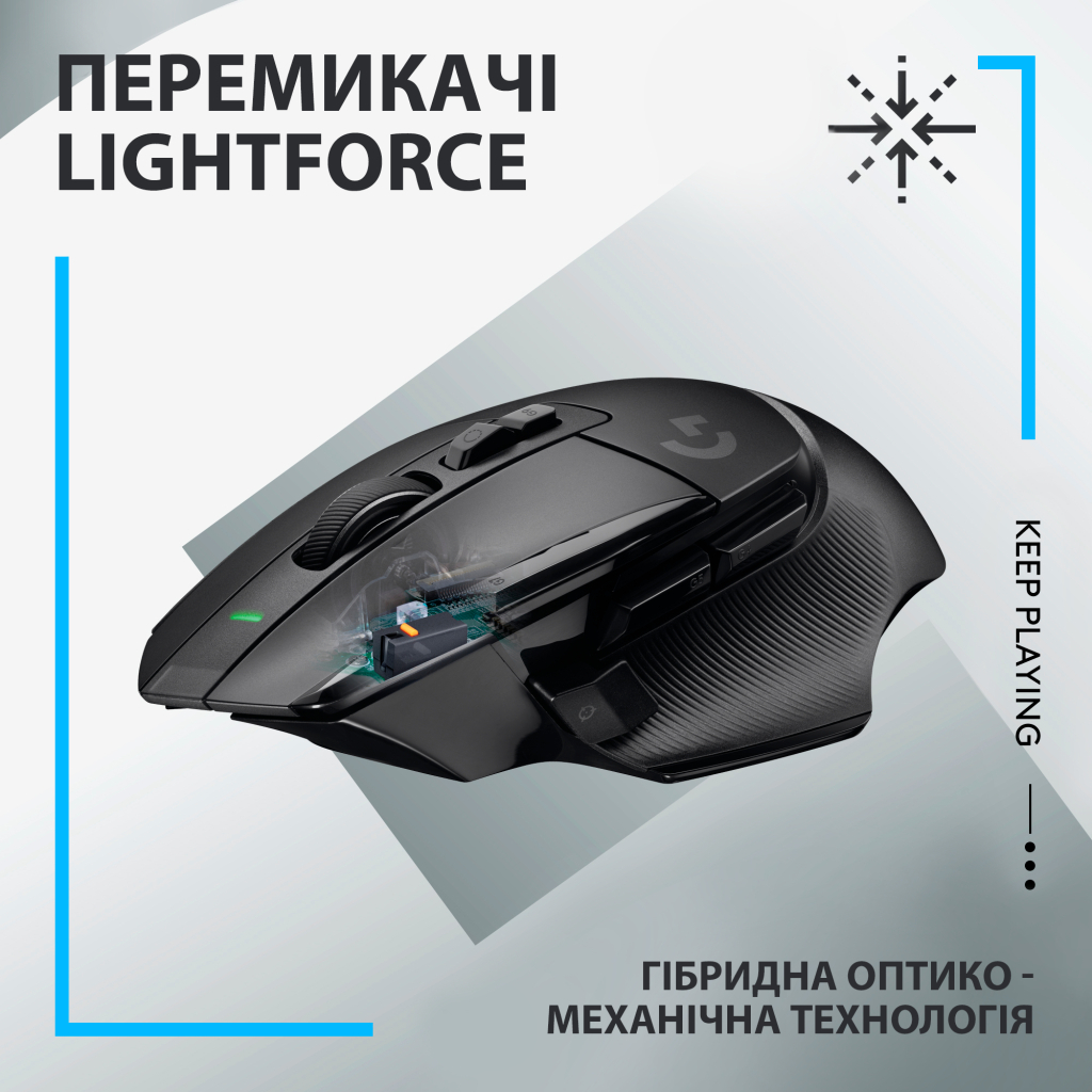 Мишка Logitech G502 X Lightspeed Wireless Black (910-006180) - зображення 2