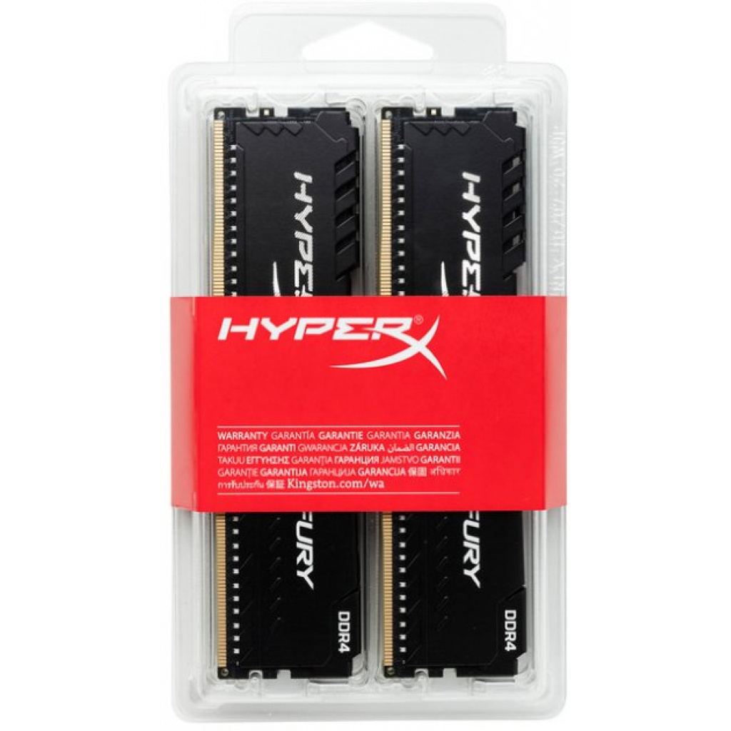 Модуль пам'яті для комп'ютера DDR4 16GB (4x4GB) 2666 MHZ HyperX Fury Kingston Fury (ex.HyperX) (HX426C16FB3K4/16) - зображення 4