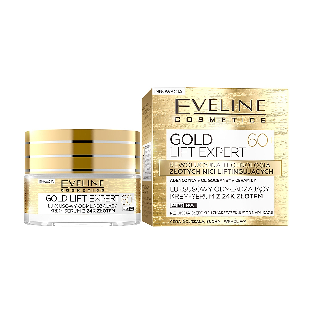 Крем для обличчя Eveline Cosmetics Gold Lift Expert 60+ 50 мл (5901761941951) - зображення 1