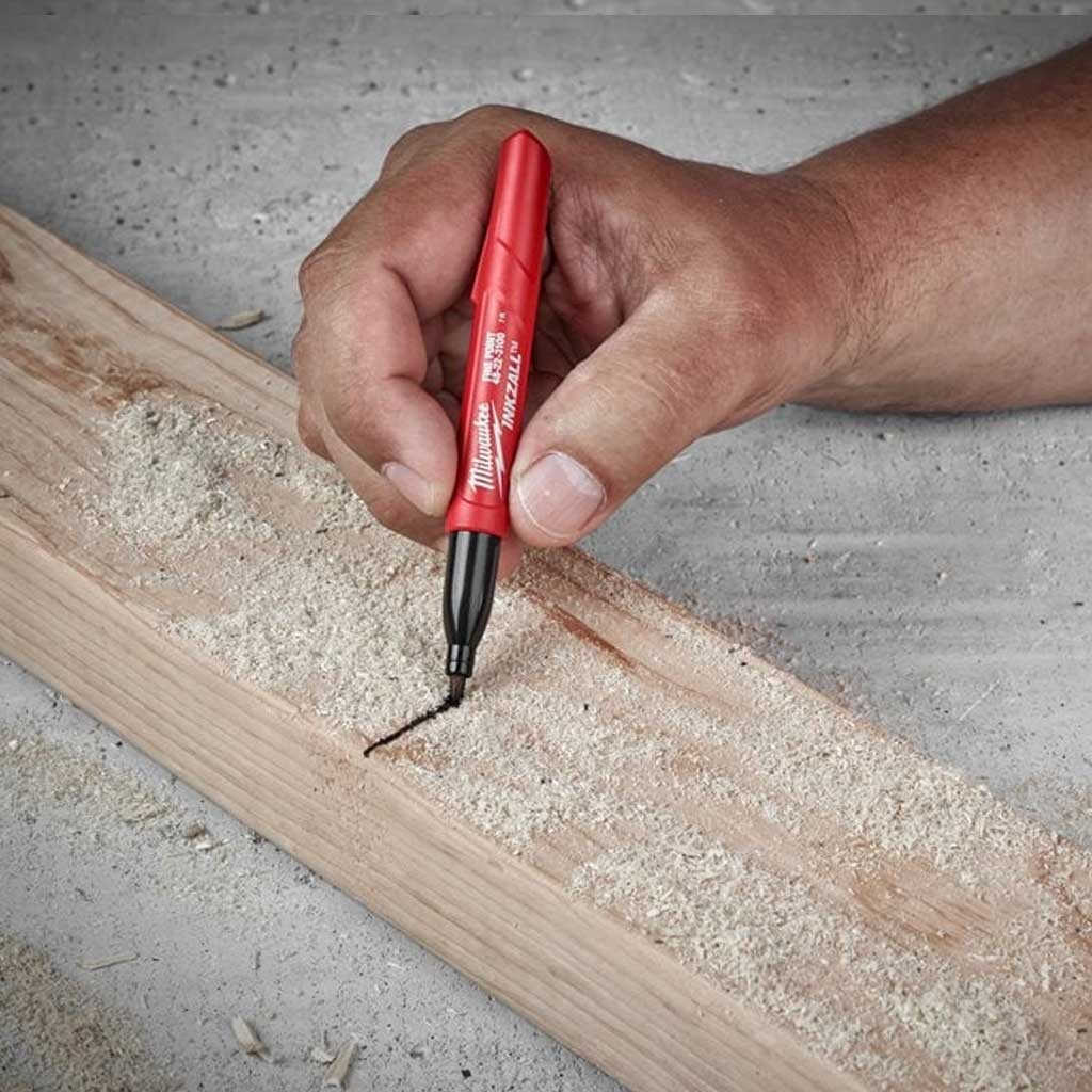 Маркер Milwaukee для будмайданчика INKZALL, тонкий, чорний (48223100) - изображение 8