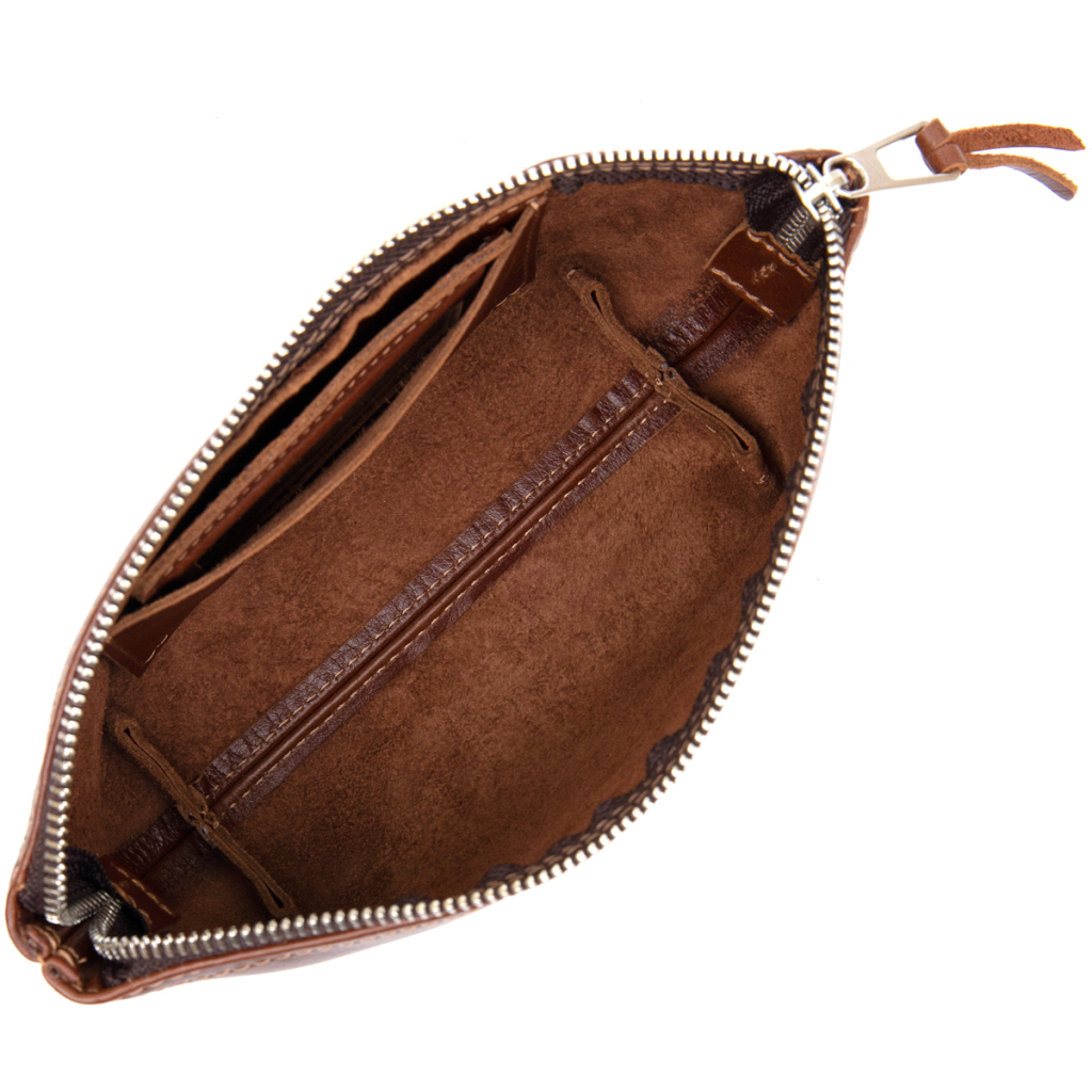 Косметичка Grande Pelle Зі шкіри Коричнева (11510) - зображення 5