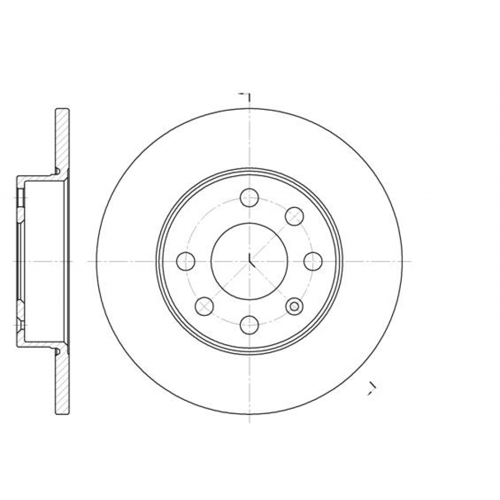 Гальмівний диск REMSA 6664.00 - зображення 1