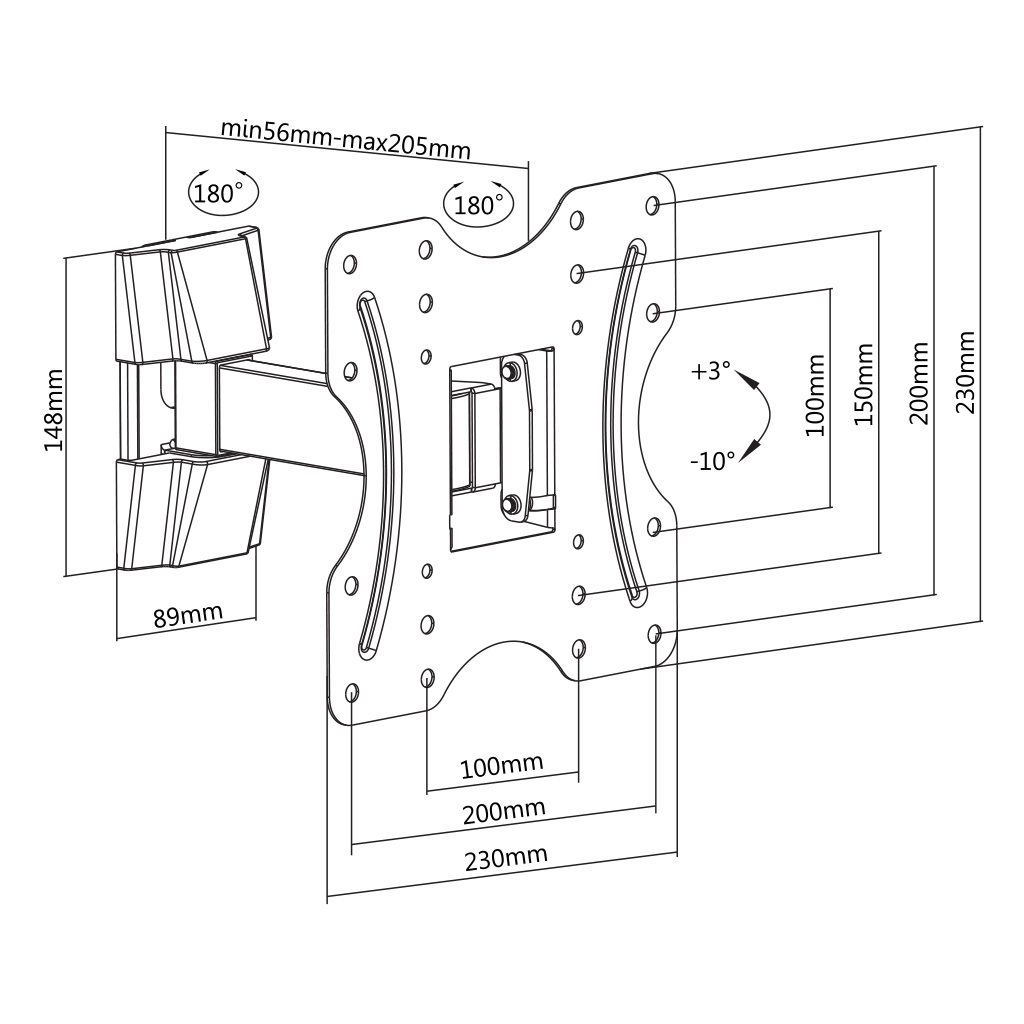 Кронштейн Brateck KLA27-221 - зображення 9