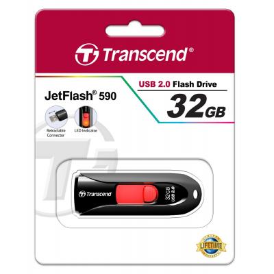USB флеш накопичувач Transcend 32GB JetFlash 590 USB 2.0 (TS32GJF590K) - зображення 5