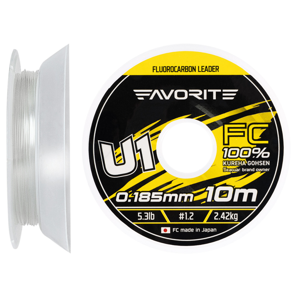 Флюорокарбон Favorite U1 FC 10m 1.2/0.185mm 5.3lb/2.42kg (1693.11.76) - зображення 1