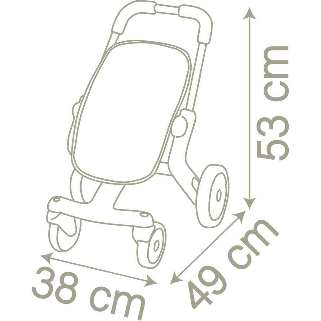 Коляска для ляльок Smoby Baby Nurse "Рожева пудра. Прогулянка" , (251218) - зображення 3