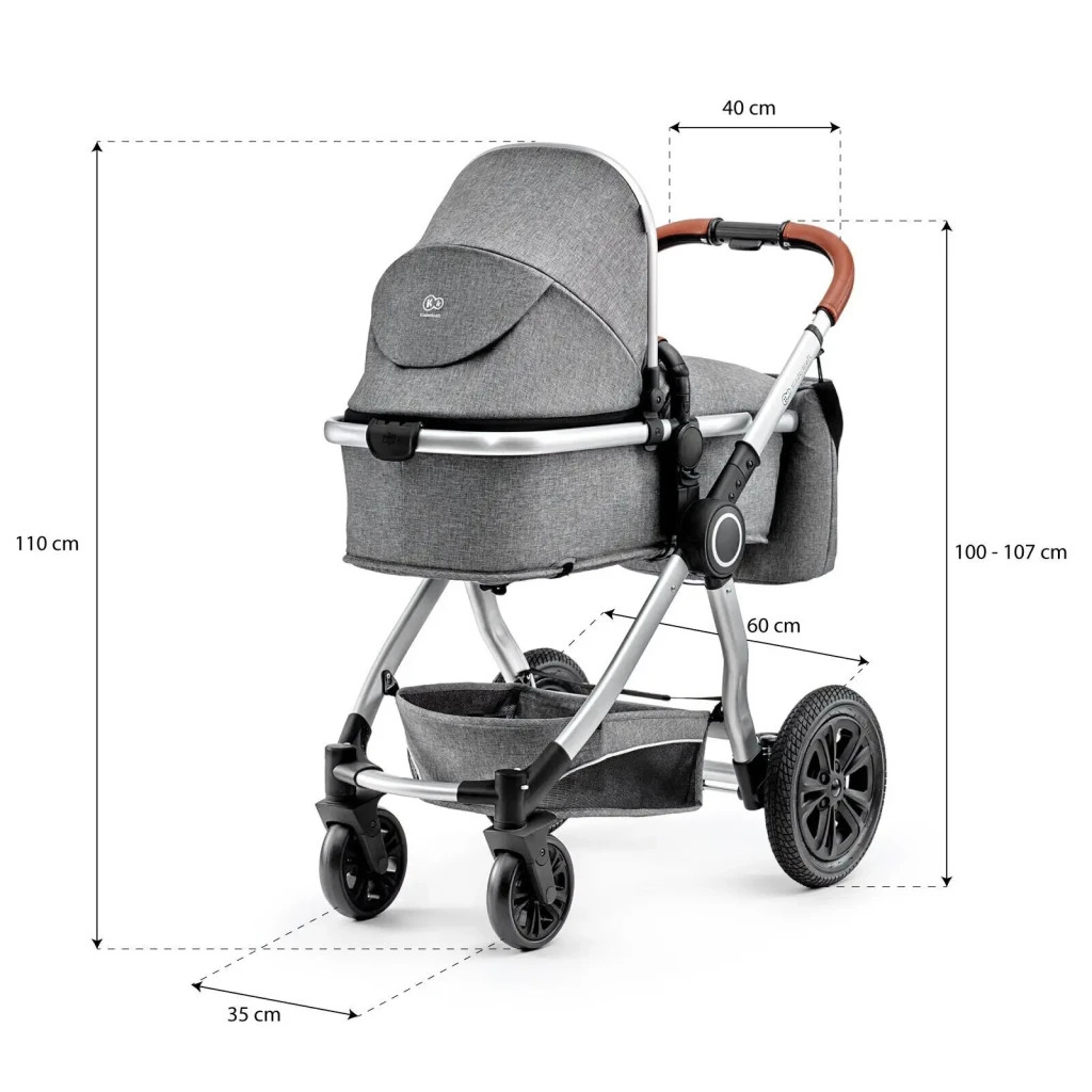 Коляска Kinderkraft 3 в 1 Veo Gray (KKWVEOGRY30000) (5902533910656) - зображення 10