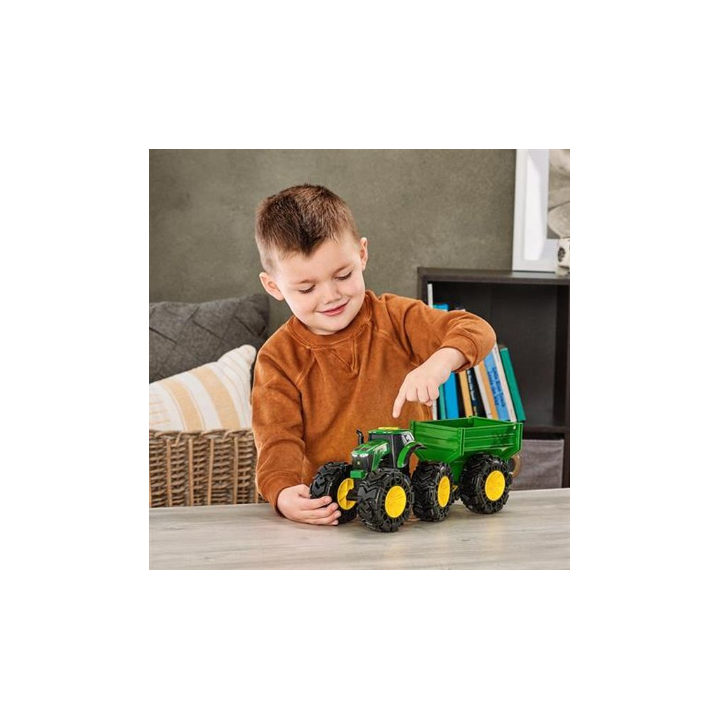 Спецтехніка John Deere Kids Monster Treads із причепом і великими колесами (47353) - зображення 7