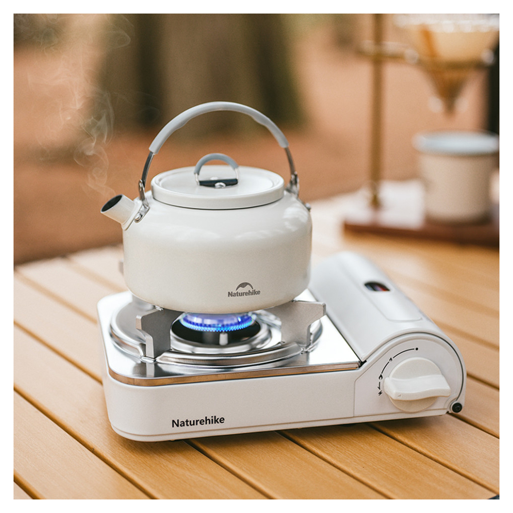 Портативна газова плитка Naturehike CNK2350CF016, біла (6927595754627) - зображення 4