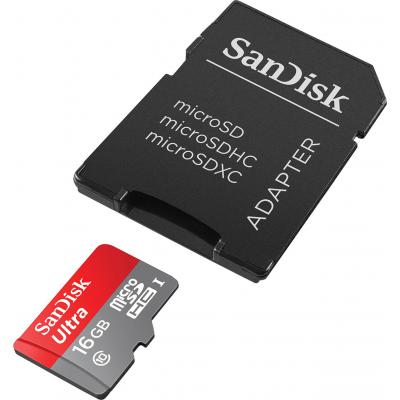 Карта пам'яті SanDisk 16GB microSDHC Class 10 UHS-I (SDSQUNC-016G-GN6IA) - зображення 3