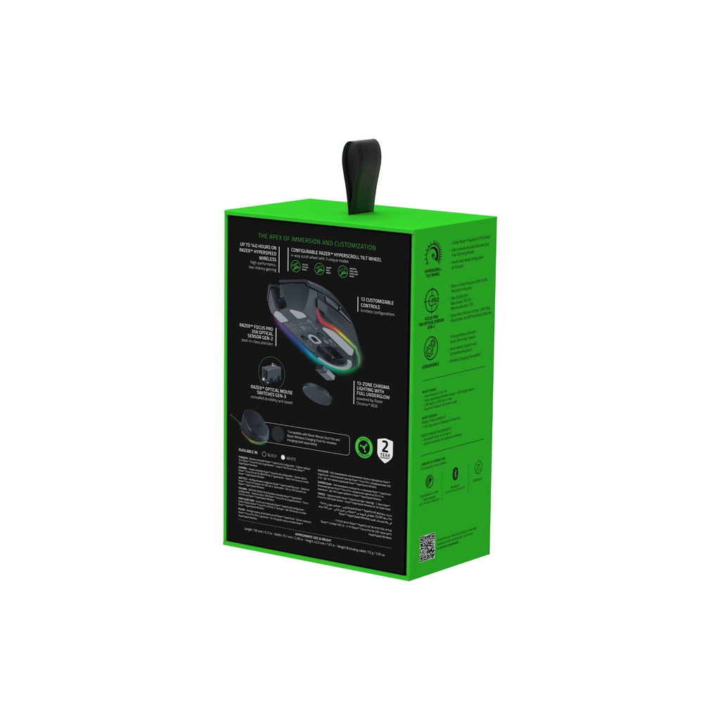 Мишка Razer Basilisk V3 Pro 35K Wireless/Bluetooth Black (RZ01-05240100-R3G1) - зображення 8