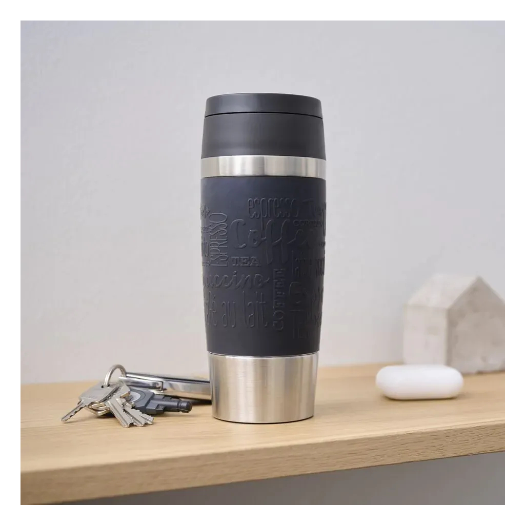 Термокружка Tefal Travel Mug Classic, 360мл, нержавіюча сталь, чорний (N2020210) - зображення 11