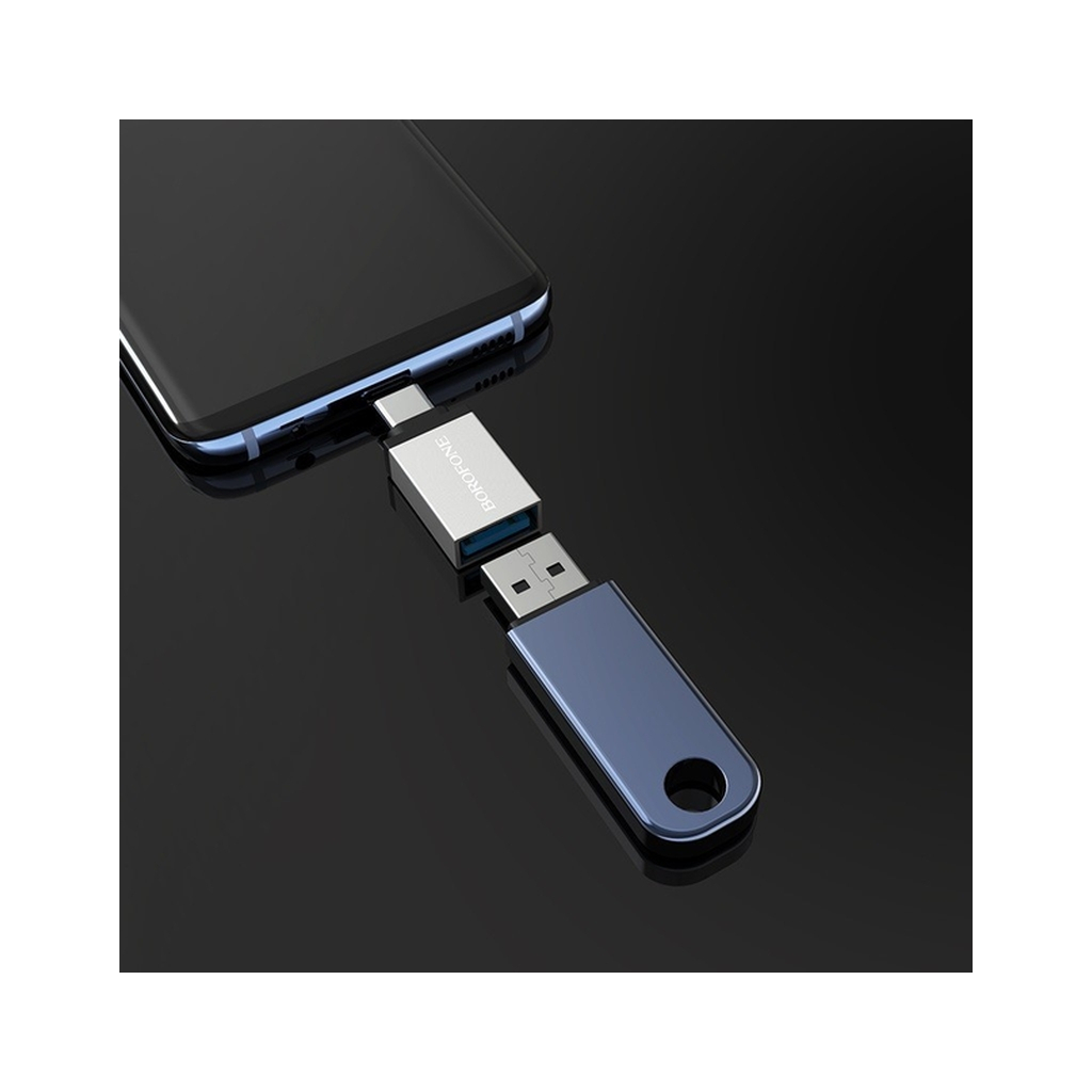 Перехідник OTG USB 3.0 AF to USB-C BOROFONE (6957531090328) - зображення 5