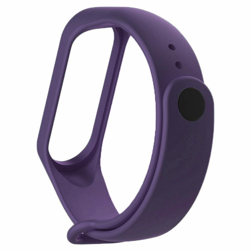 Ремінець до фітнес браслета BeCover Silicone для Xiaomi Mi Band 3/4 Purple (704129) - зображення 2
