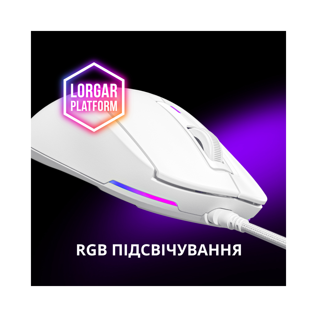 Мишка Lorgar MSA10 Ultralight USB White (LRG-MSA10-WH) - picture 9
