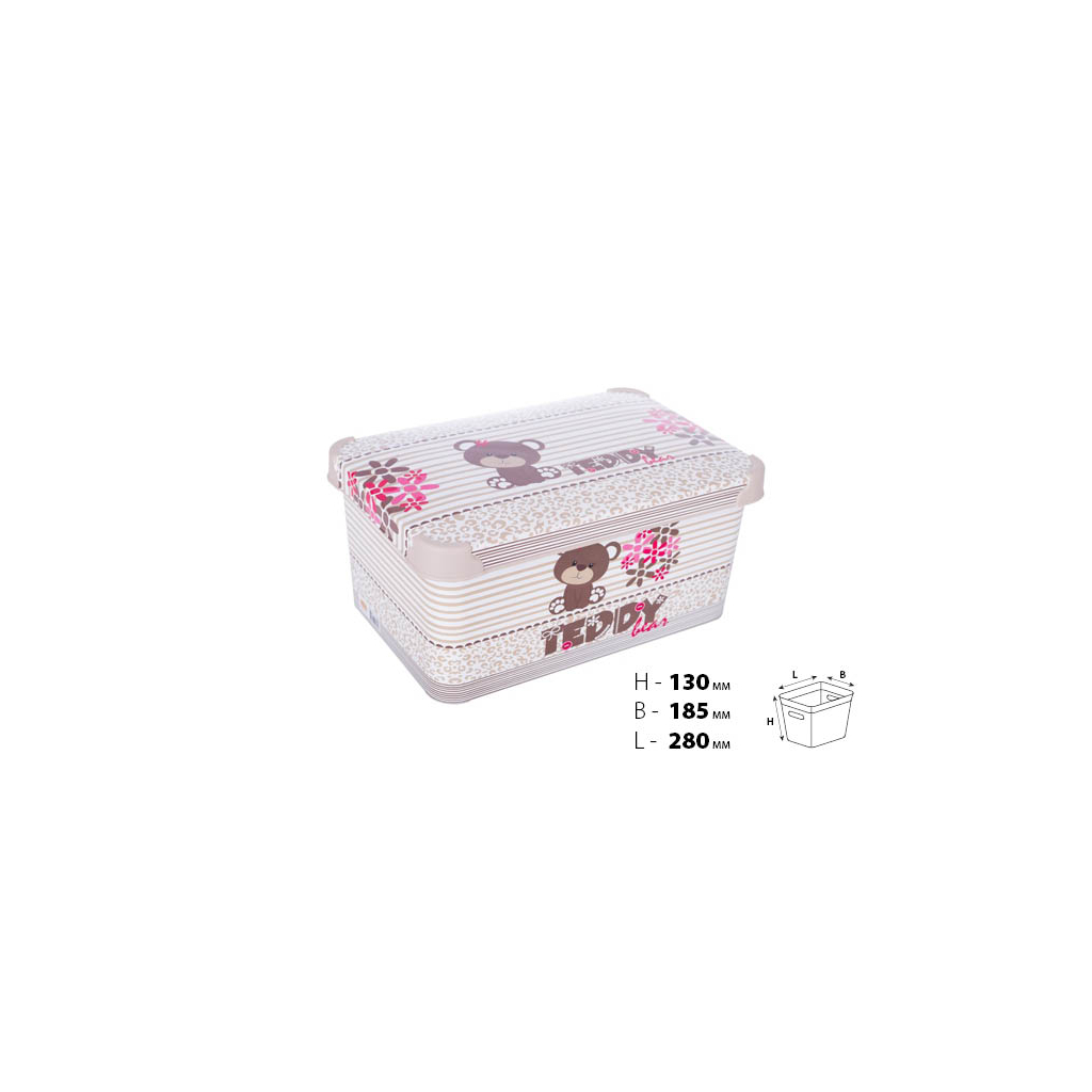 Контейнер для зберігання Violet House 0646 Decor Teddy 5 л (0646 DECOR TEDDY з/кр. 5 л) - изображение 2
