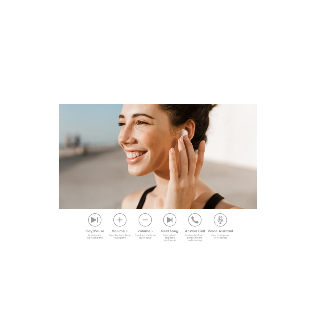 Навушники Tecno Hipods H2 White (4895180756405) - изображение 2