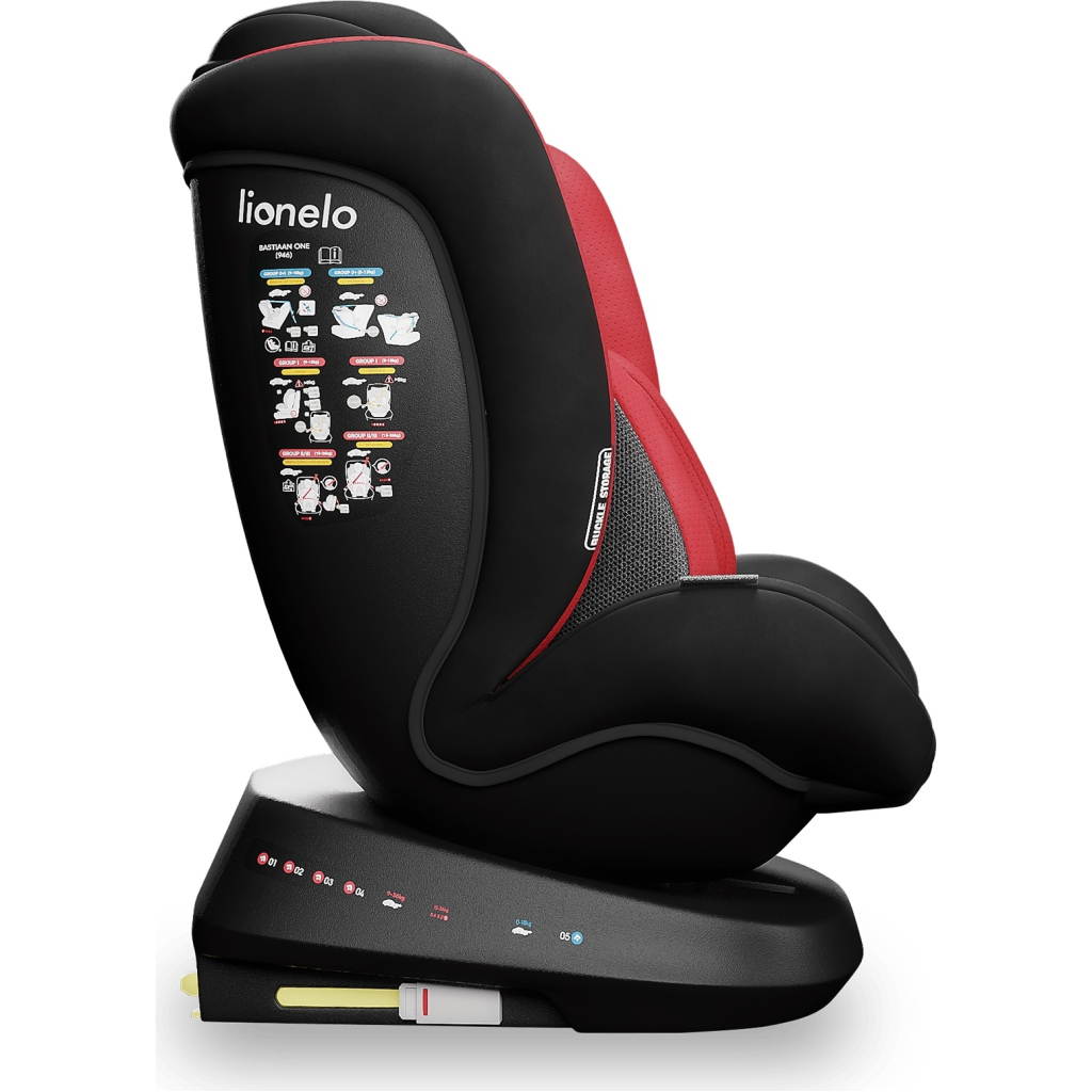 Автокрісло Lionelo Bastiaan One 0-36 кг Red Chili (LO-BASTIAAN ONE RED CHILI) - изображение 5