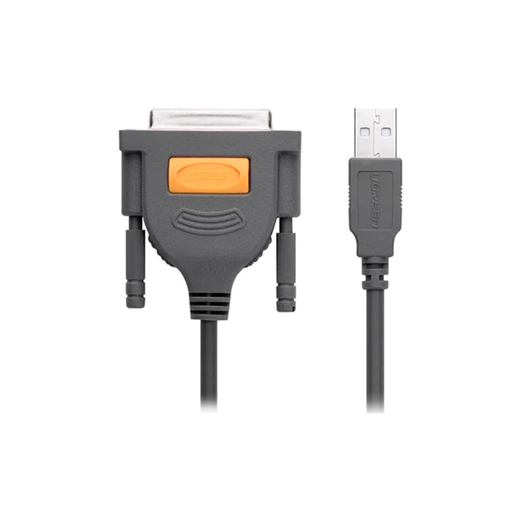 Кабель для принтера USB 2.0 to DB25 2.0m US167 black Ugreen (20224) - зображення 2