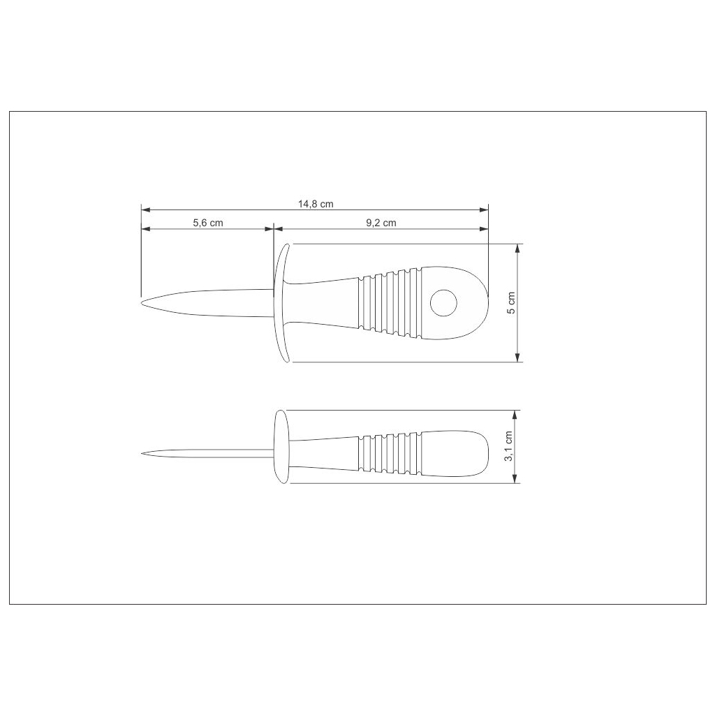 Кухонний ніж Tramontina Utilita Oysters (25684/100) - зображення 3