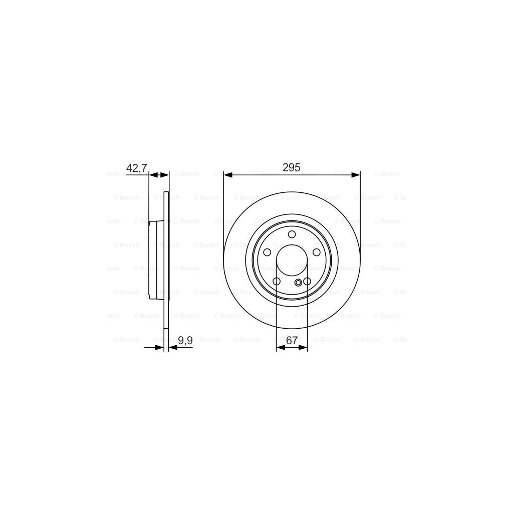 Гальмівний диск Bosch 0 986 479 A04 - зображення 5