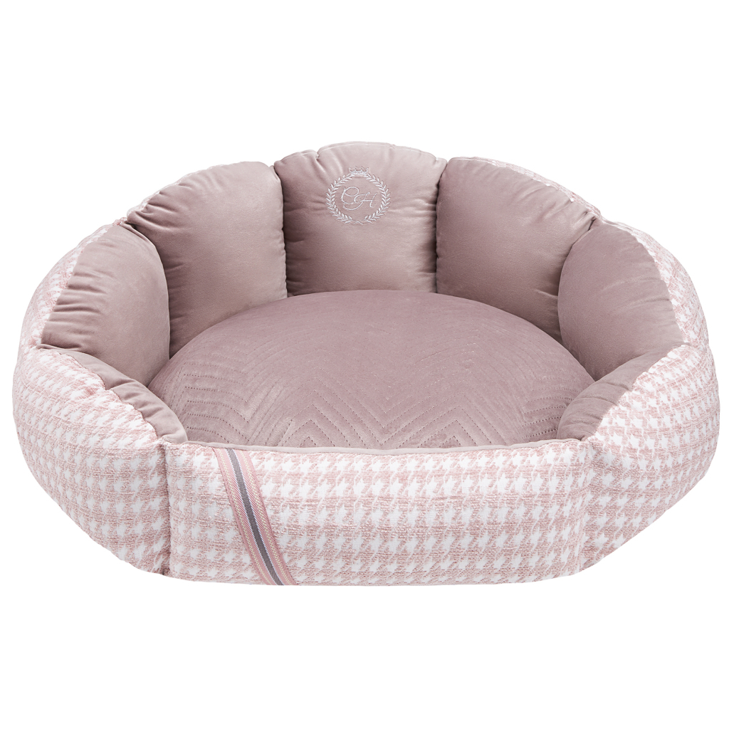 Лежак для тварин Chloe's Home Positano M рожевий (CLH3879) - зображення 1