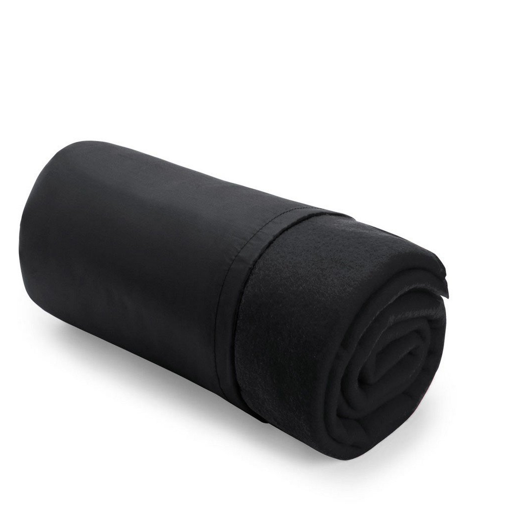 Плед Voyager флісовий Voyager в сумці-чохлі 150 x 120 см Чорний (V7822-03) - зображення 1