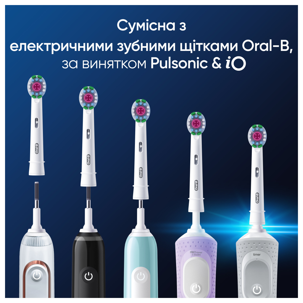 Насадка для зубної щітки Oral-B 3D White EB18pRX 4 шт (8006540847213) - зображення 5