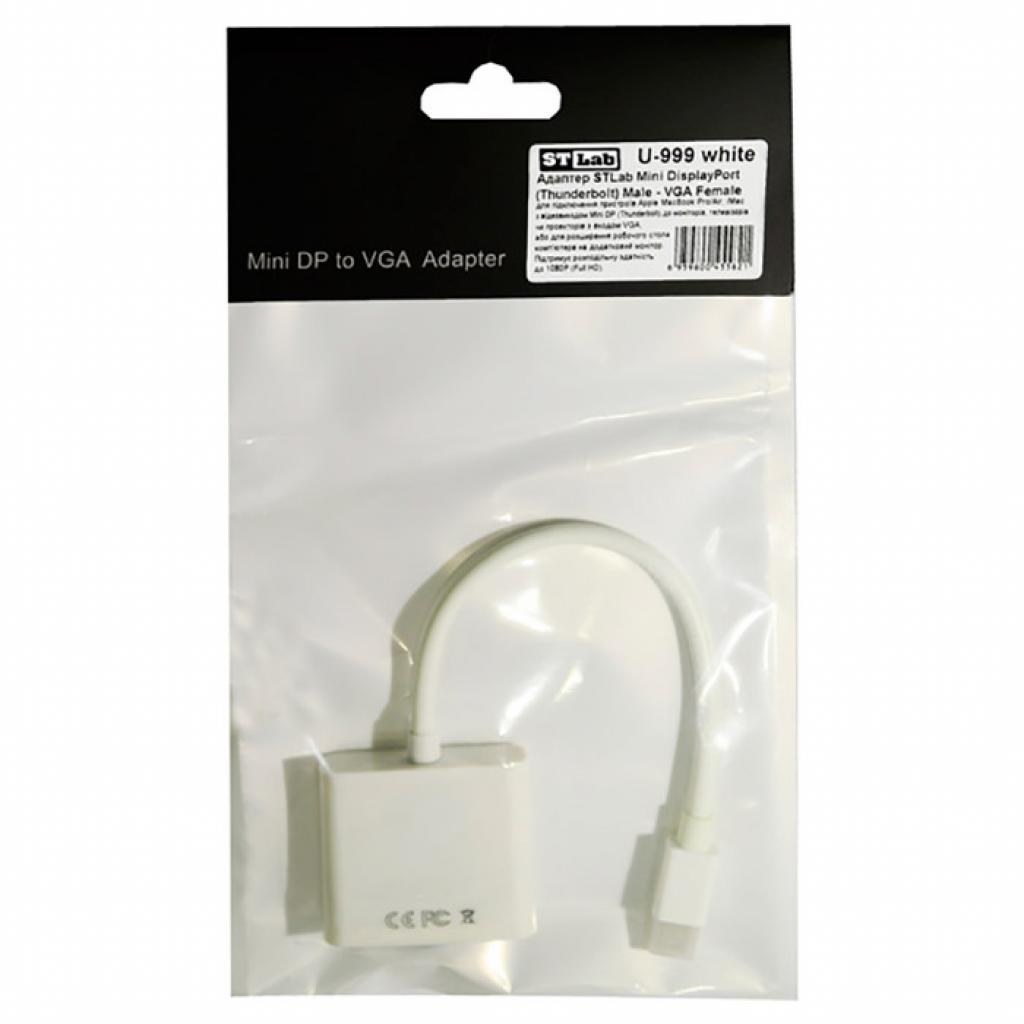 Перехідник ST-Lab Mini DisplayPort (Thunderbolt) Male - VGA Female, 1080P (U-999 white) - зображення 3