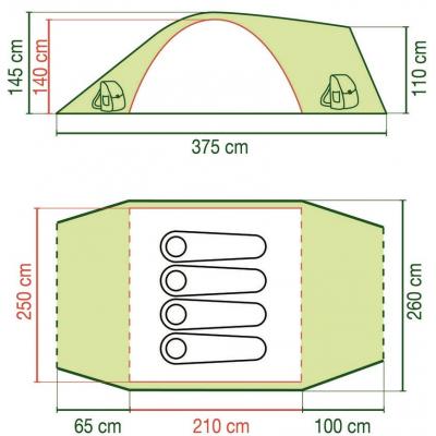 Намет Coleman Rock Springs™ 4 (204386) - зображення 2