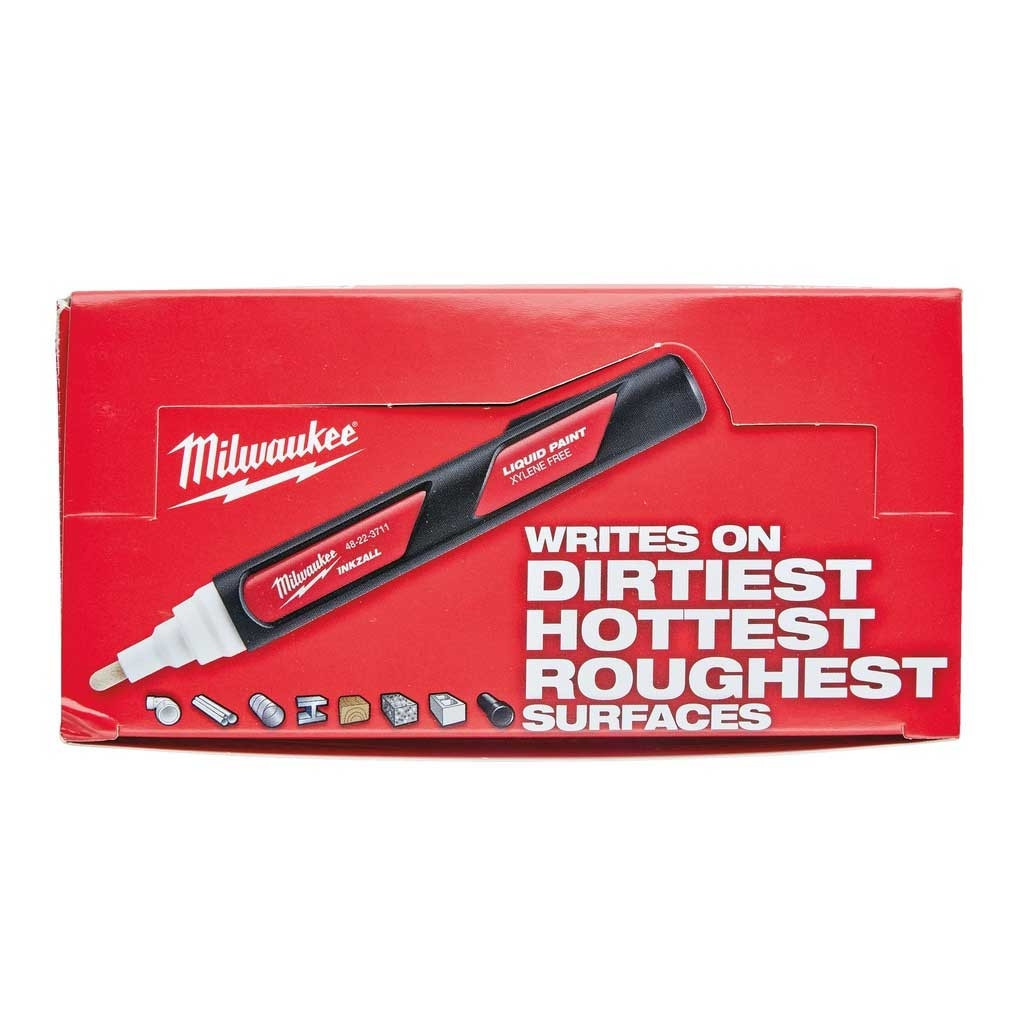 Маркер Milwaukee на основі рідкої фарби INKZALL Білий - LP (48223711) - изображение 5