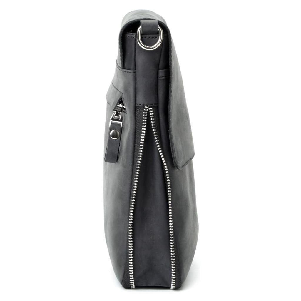 Сумка Shvigel З вінтажної шкіри Чорна (11017) - зображення 7