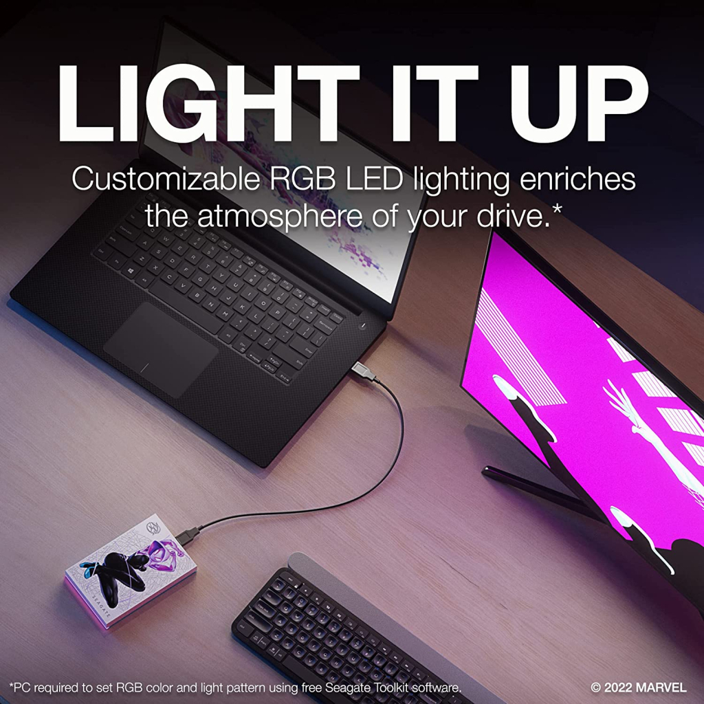 Зовнішній жорсткий диск 2.5" 2TB Ghost-Spider FireCuda Gaming Drive Seagate (STKL2000418) - зображення 8